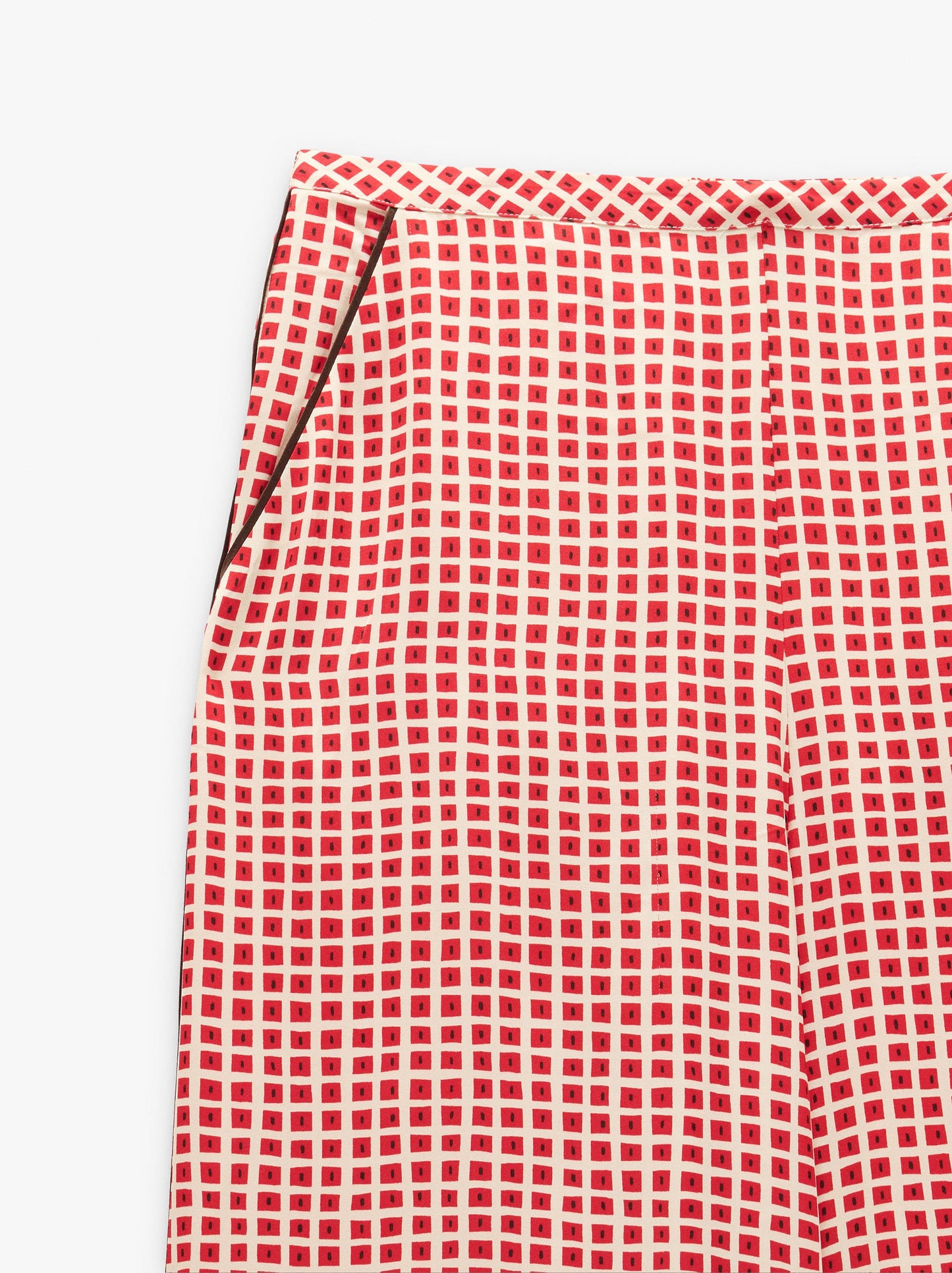 Flowing Trousers With Squares