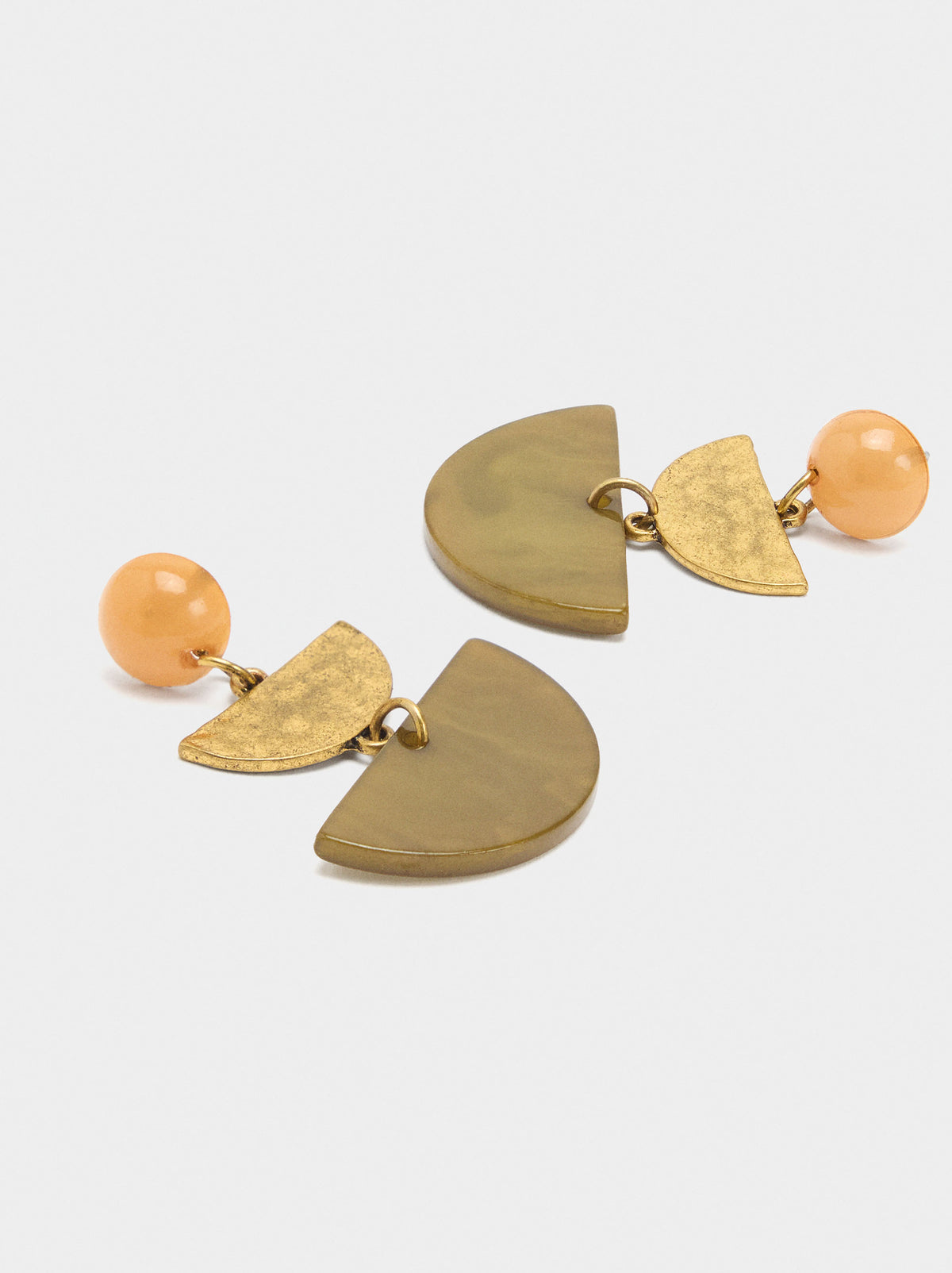 Long Earrings With Stone Effect