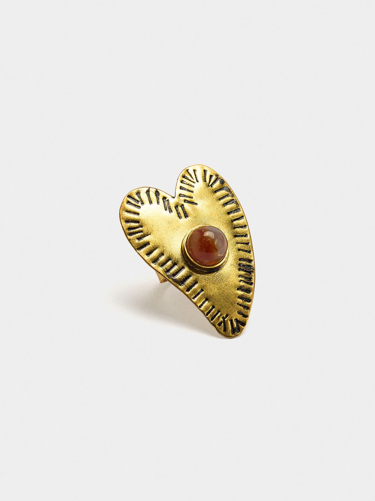 Heart Ring With Stone