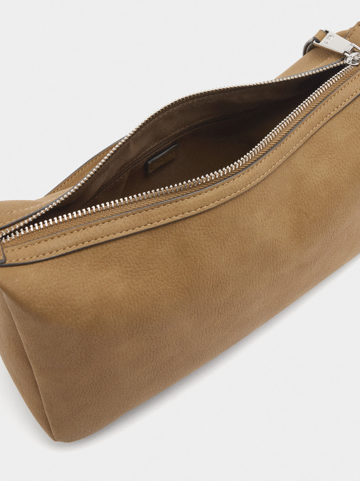 Shoulder Bag With Leather Effect