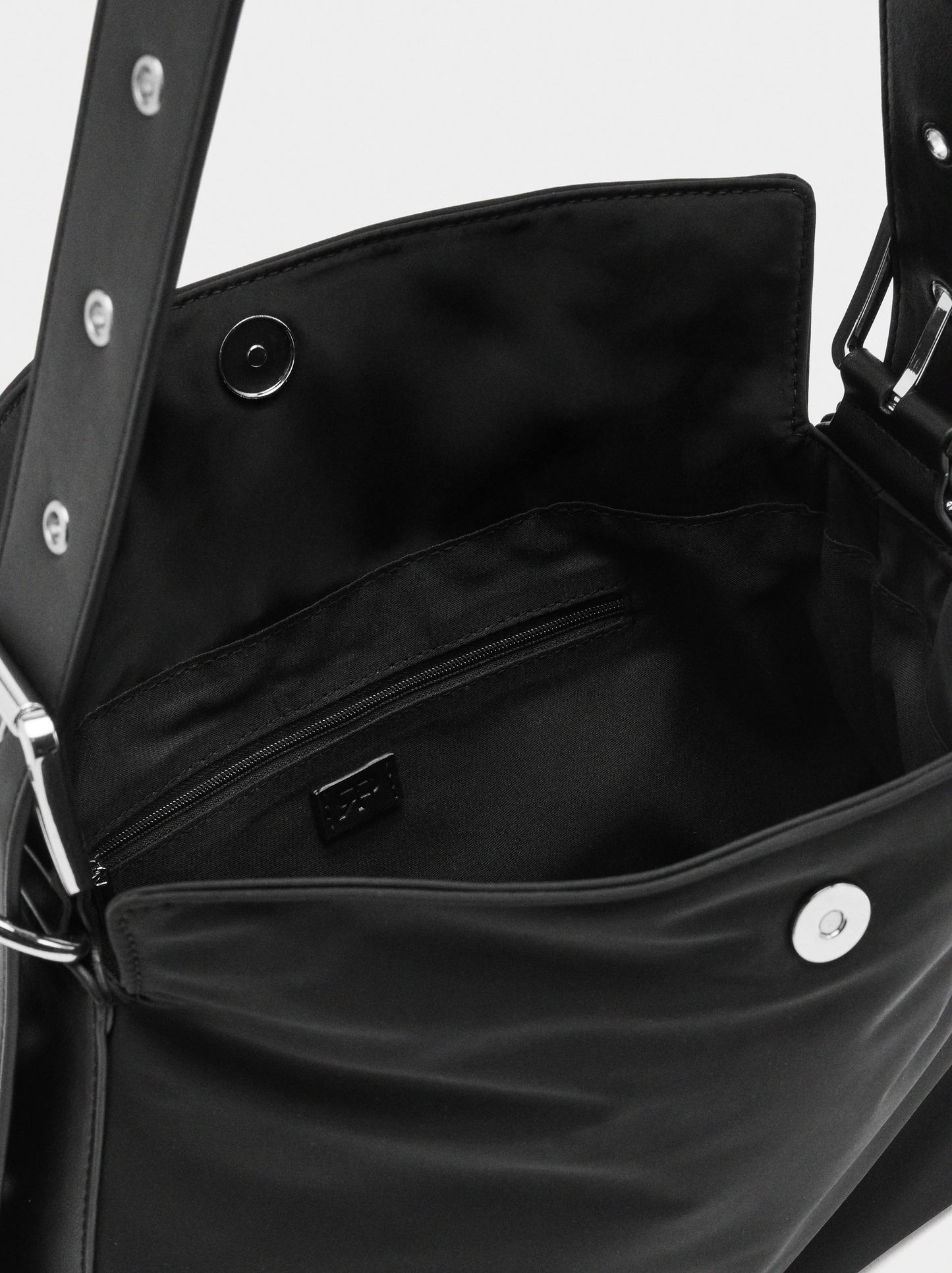 Plain Nylon Shoulder Bag
