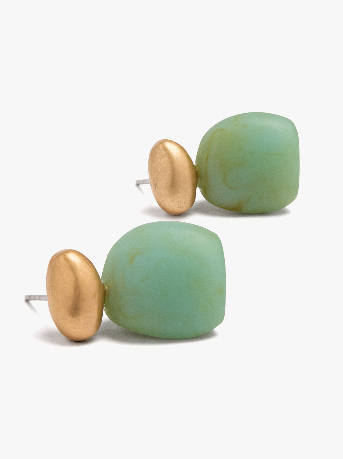 Short Earrings With Stone Effect