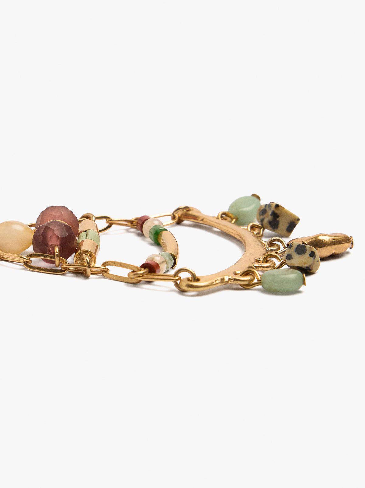 Triangle Earrings With Stones