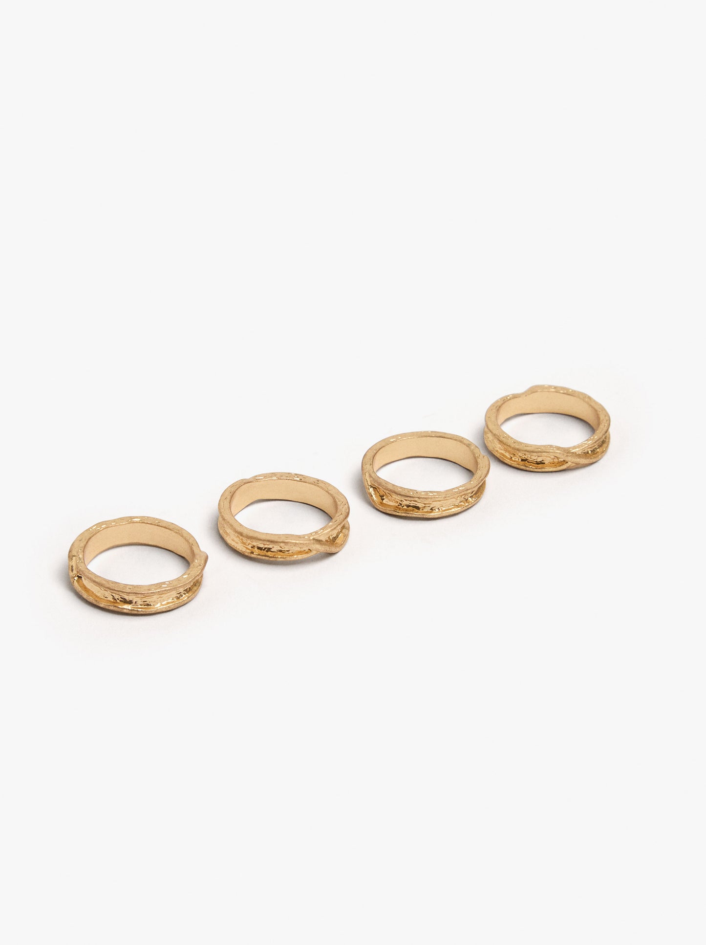 Set Of Embossed Rings