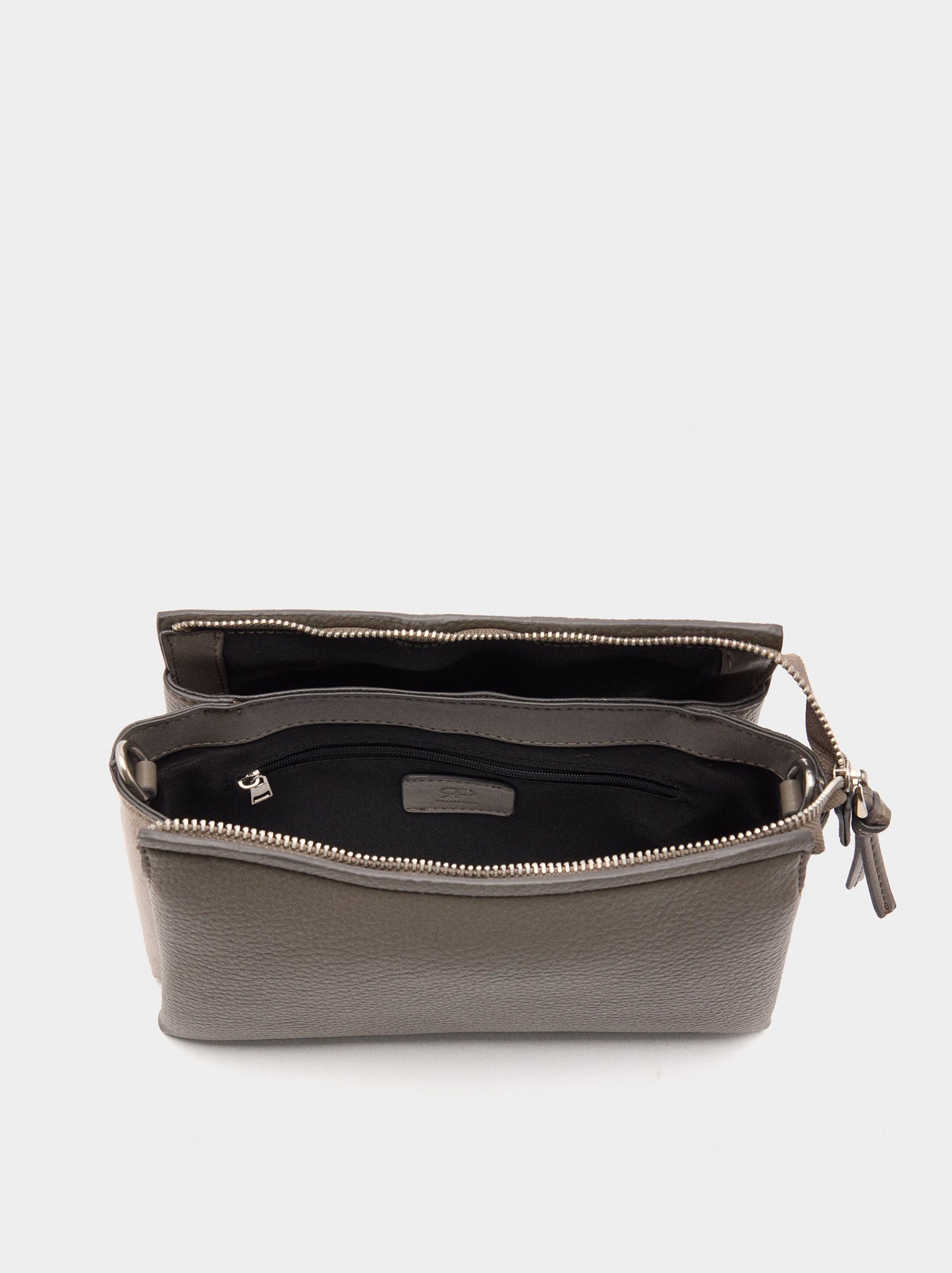 Crossbody Bag With Leather-Effect Texture