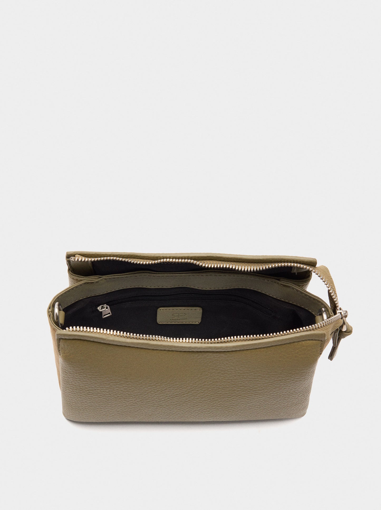 Crossbody Bag With Leather-Effect Texture