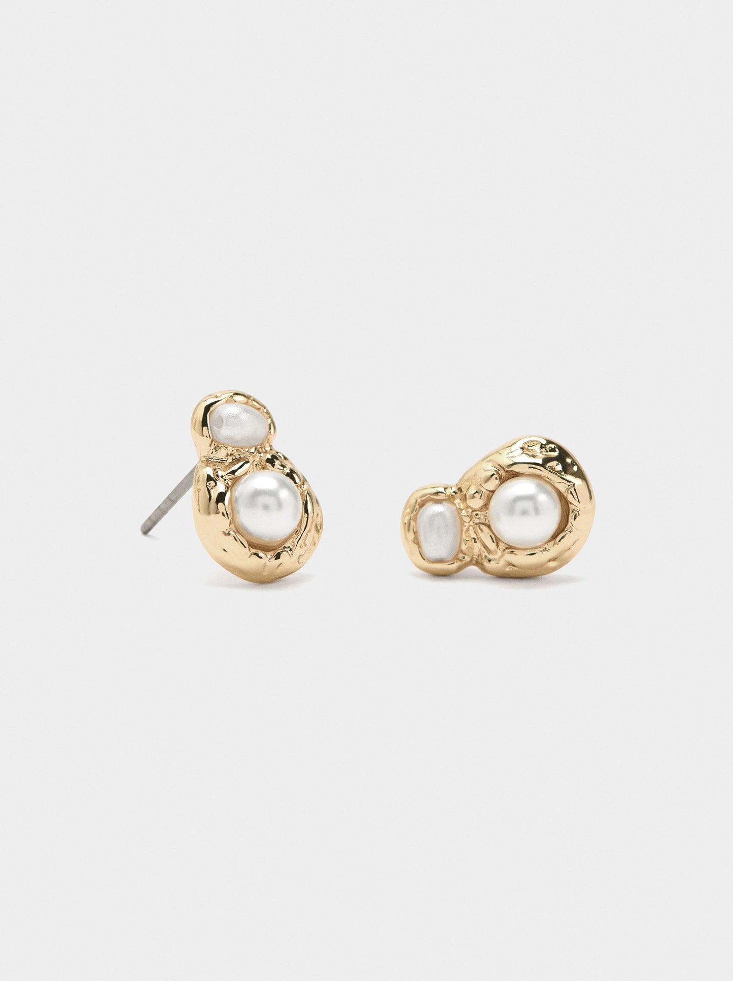 Double Pearl Earrings