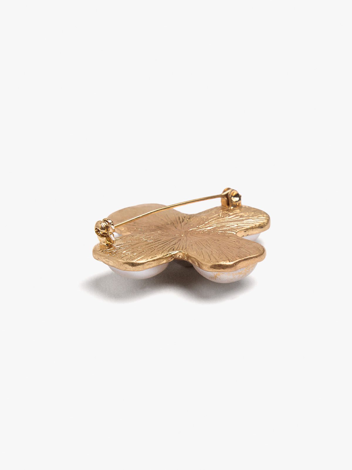 Cross Brooch With Pearls