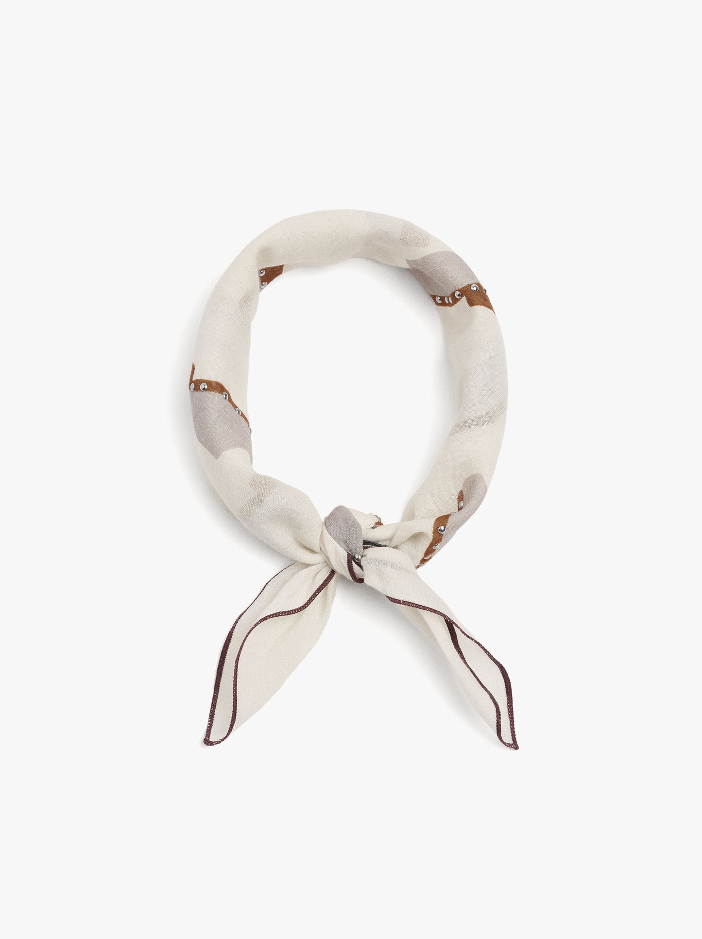 Printed Scarf Of Clogs 100% Cotton