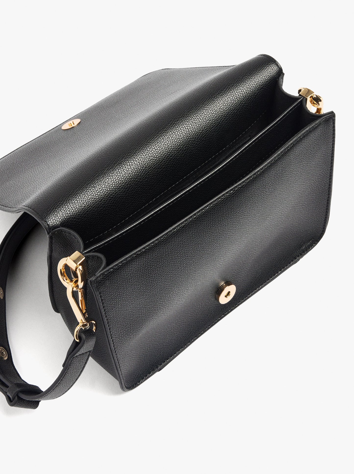 Crossbody Bag With Texture And Flap