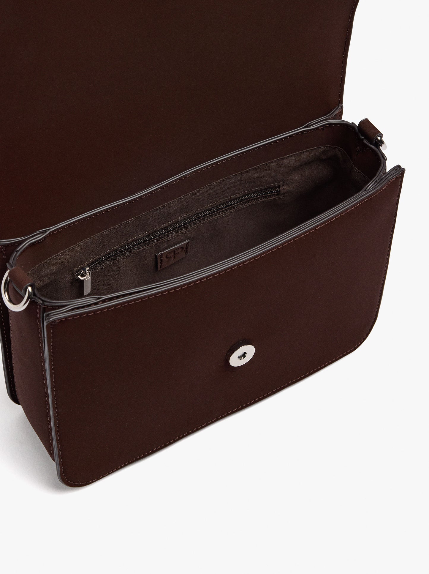 Crossbody Bag With Flap And Soft Texture