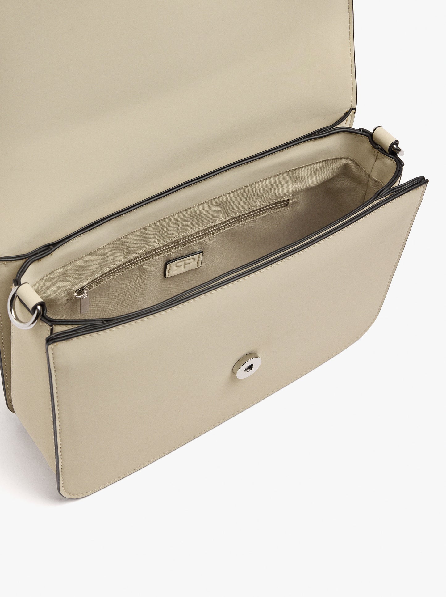Crossbody Bag With Flap And Soft Texture