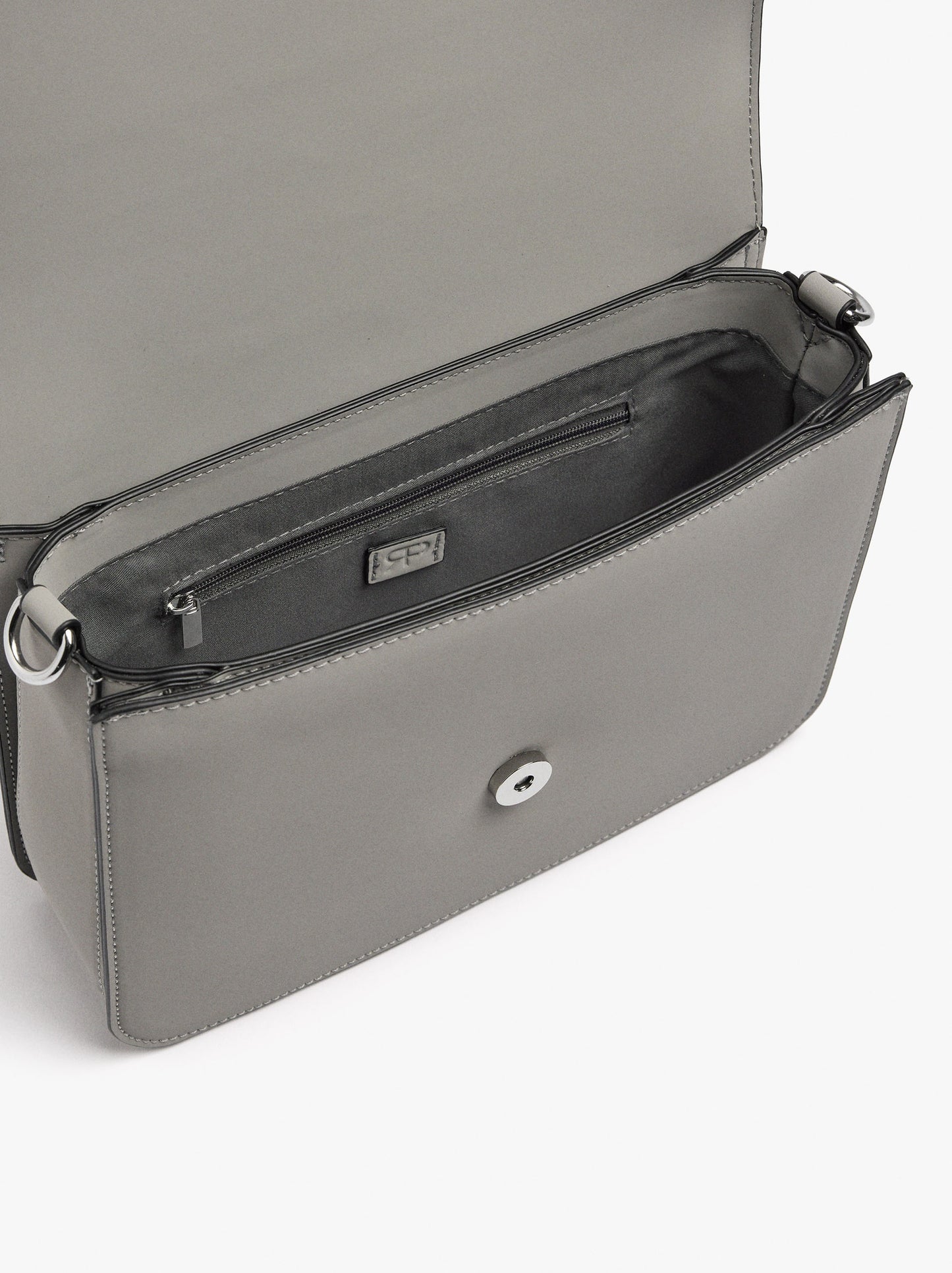 Crossbody Bag With Flap And Soft Texture