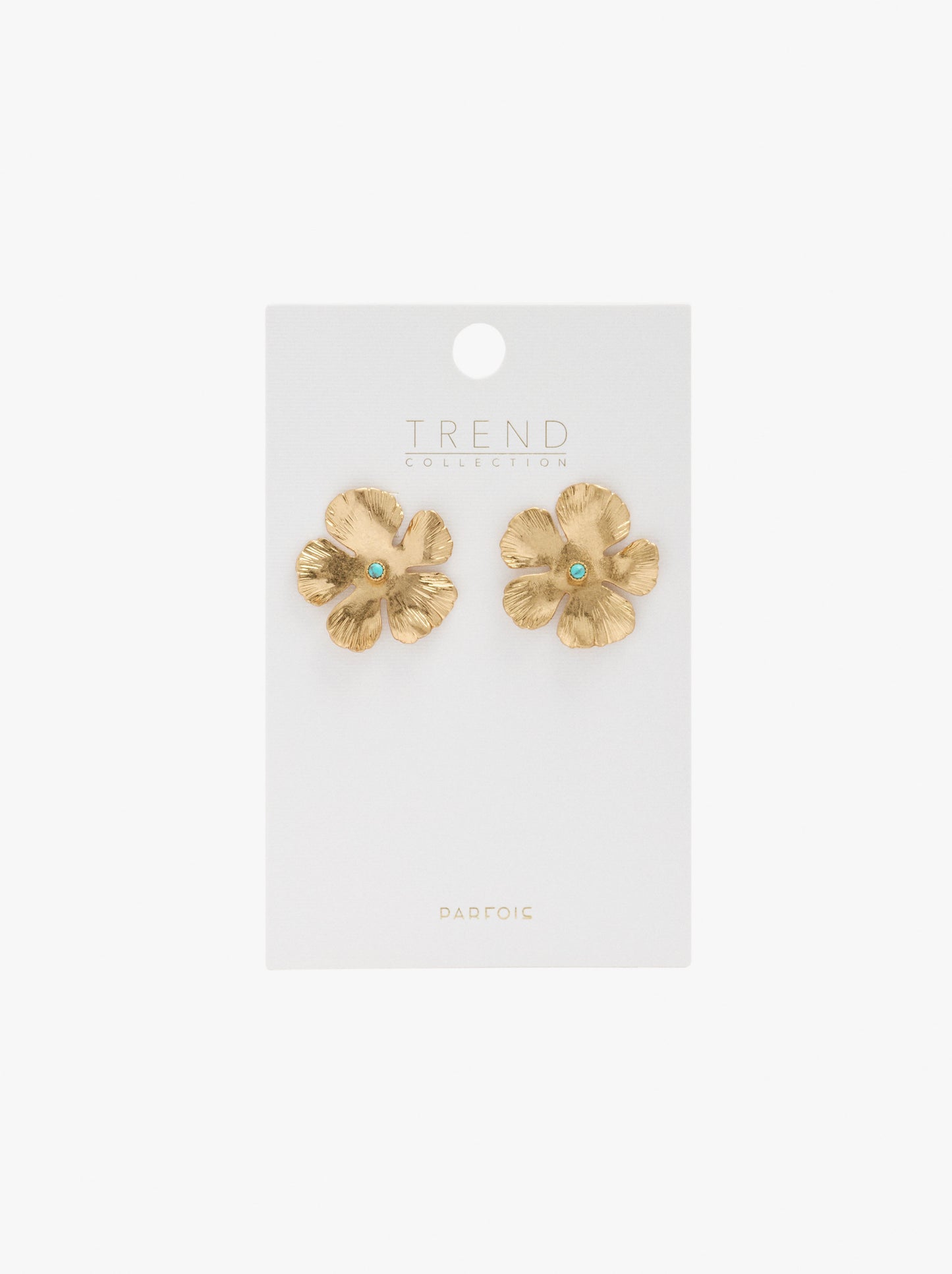 Maxi Flower Earrings With Stone