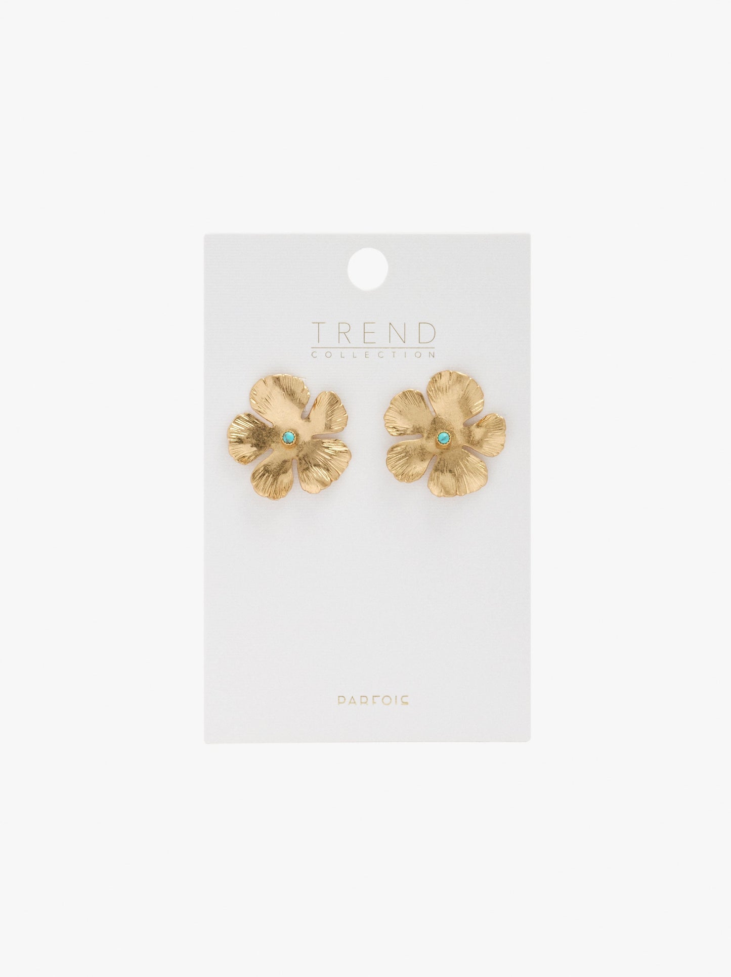 Maxi Flower Earrings With Stone