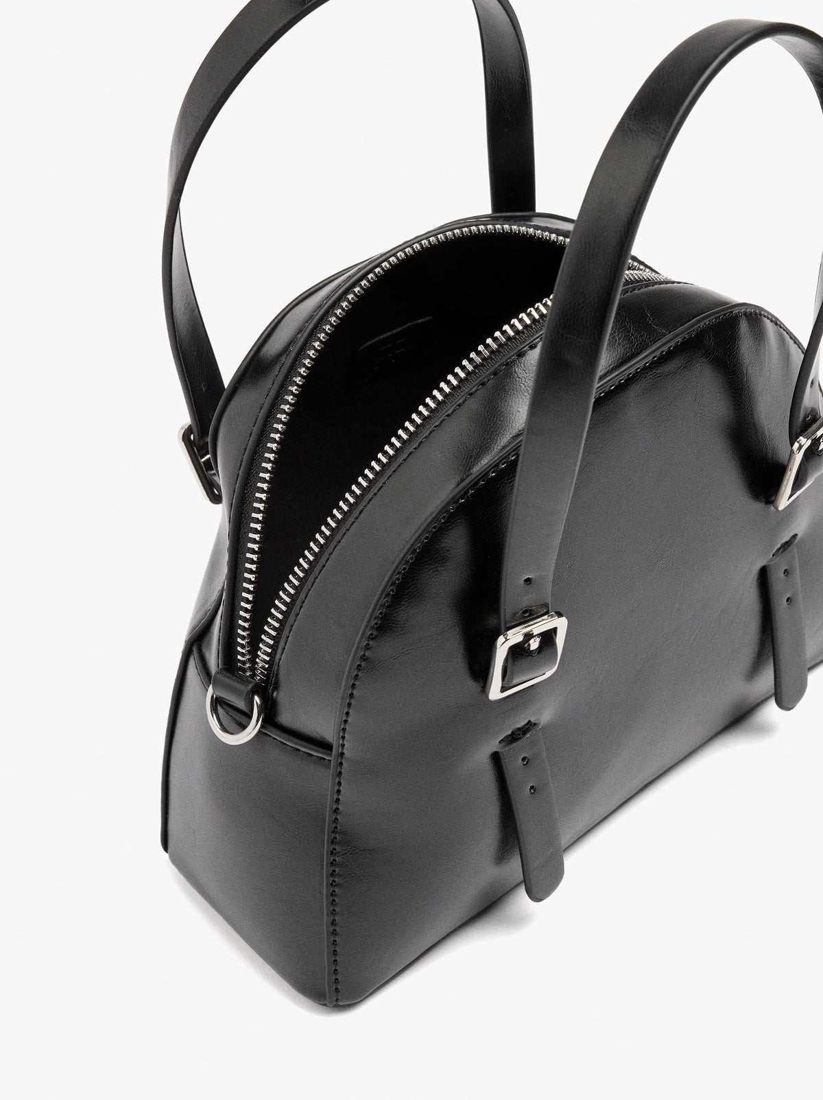 Rounded Tote Bag With Crossbody Strap
