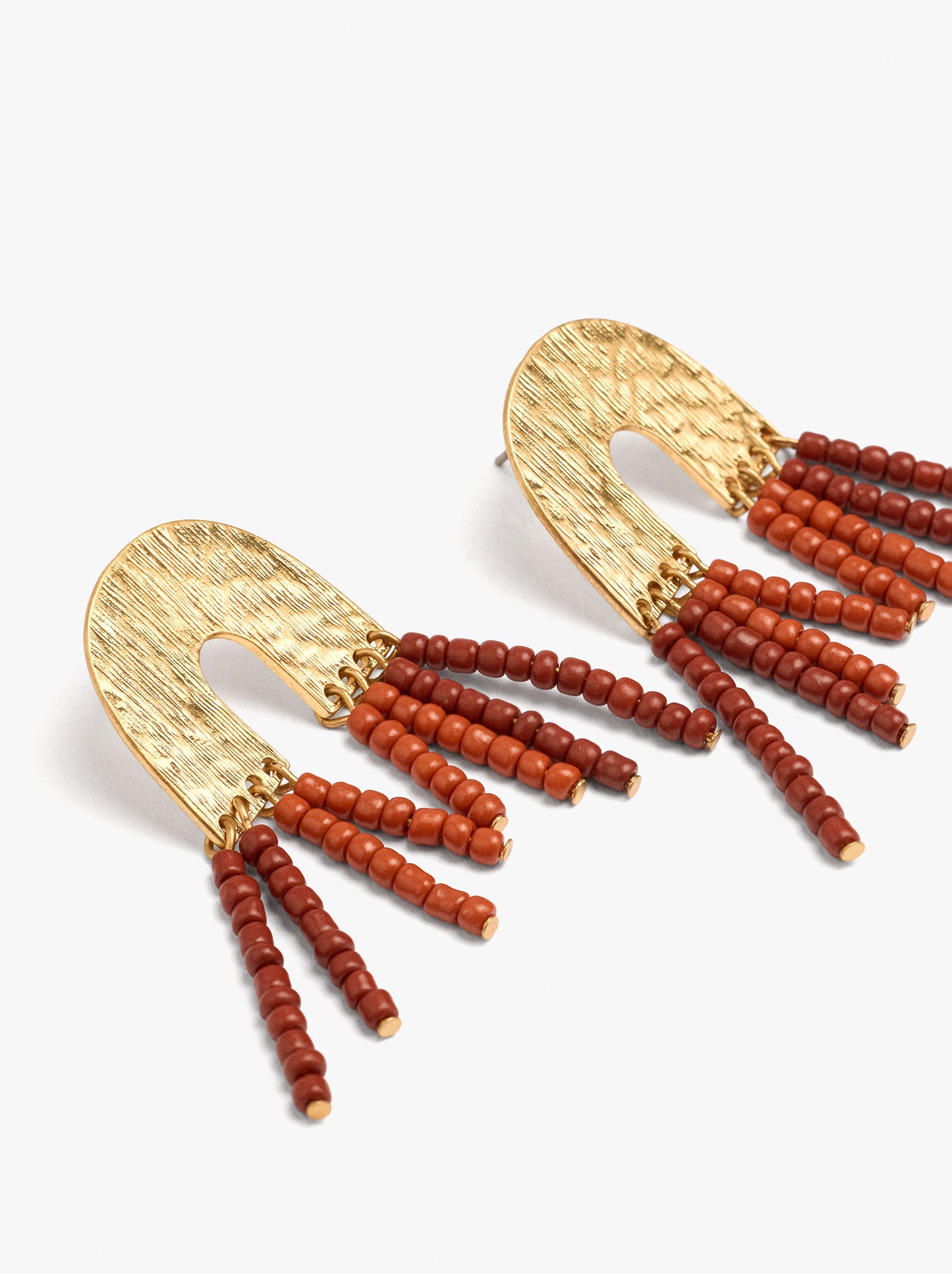 Arch Earrings With Beads