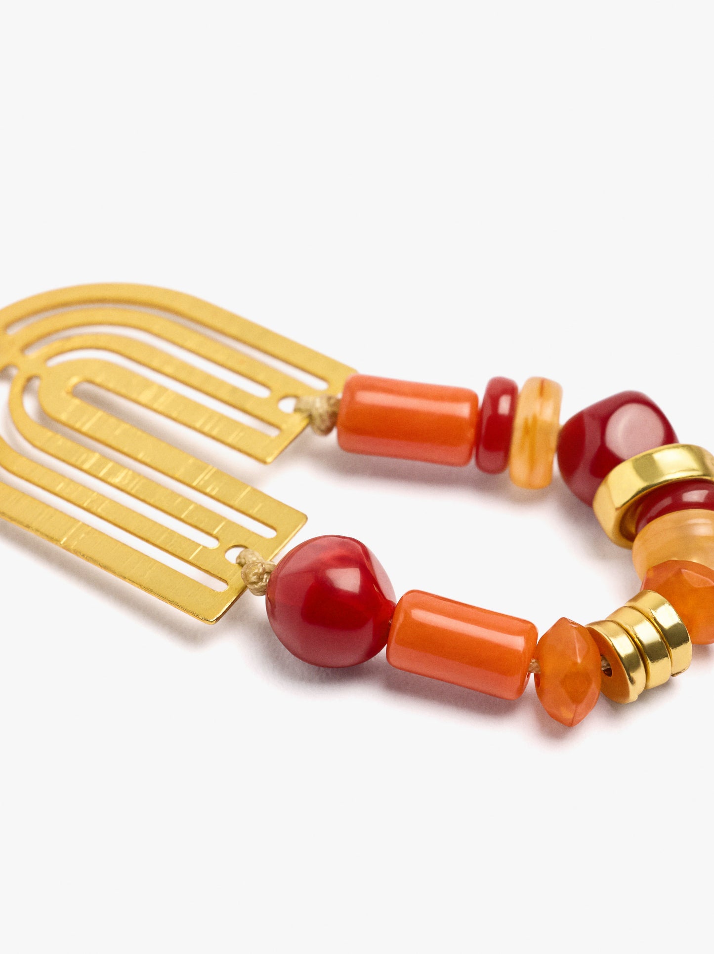 Long Arch Earrings With Stones
