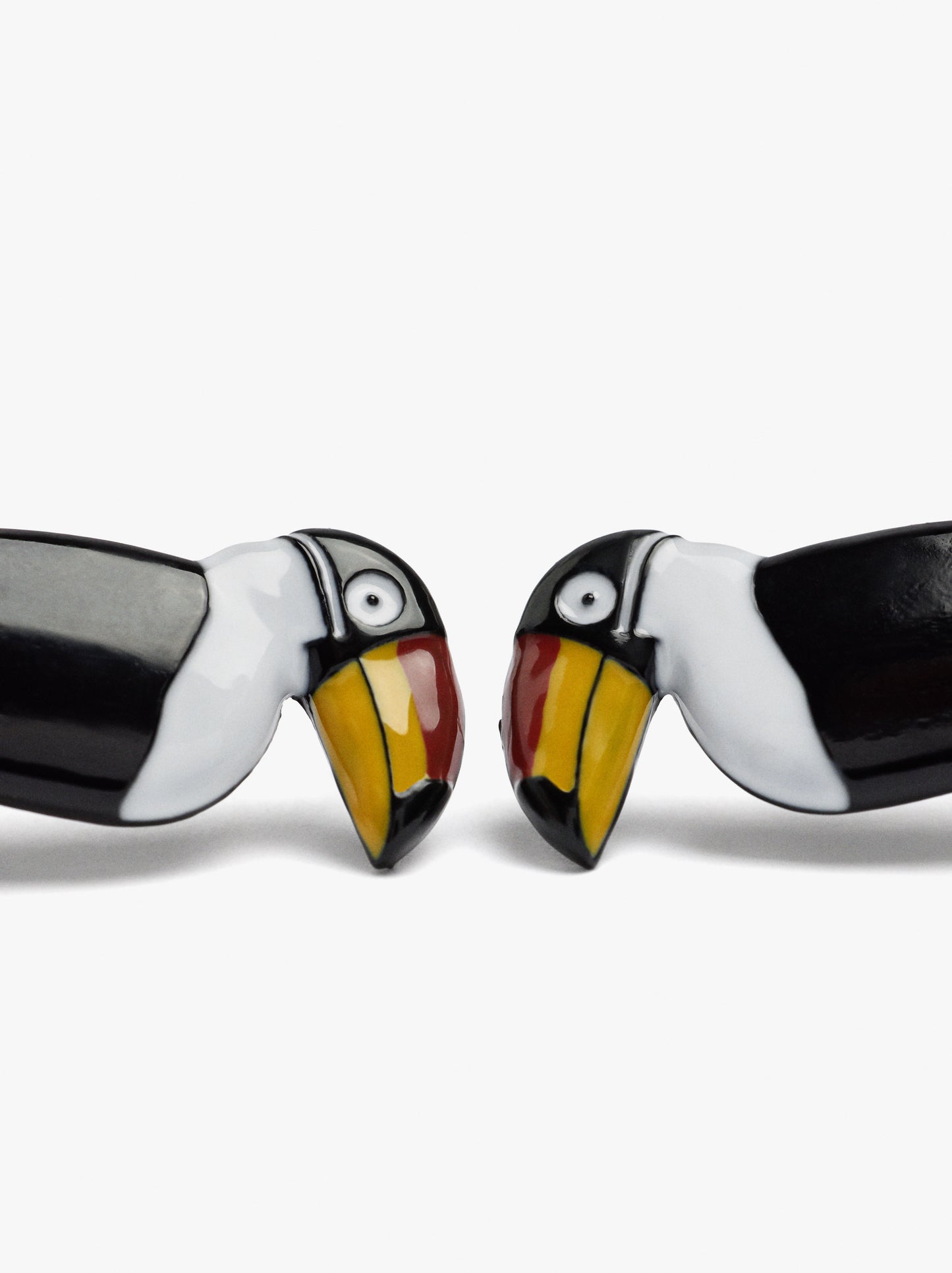 Maxi Bird Earrings With Enamel
