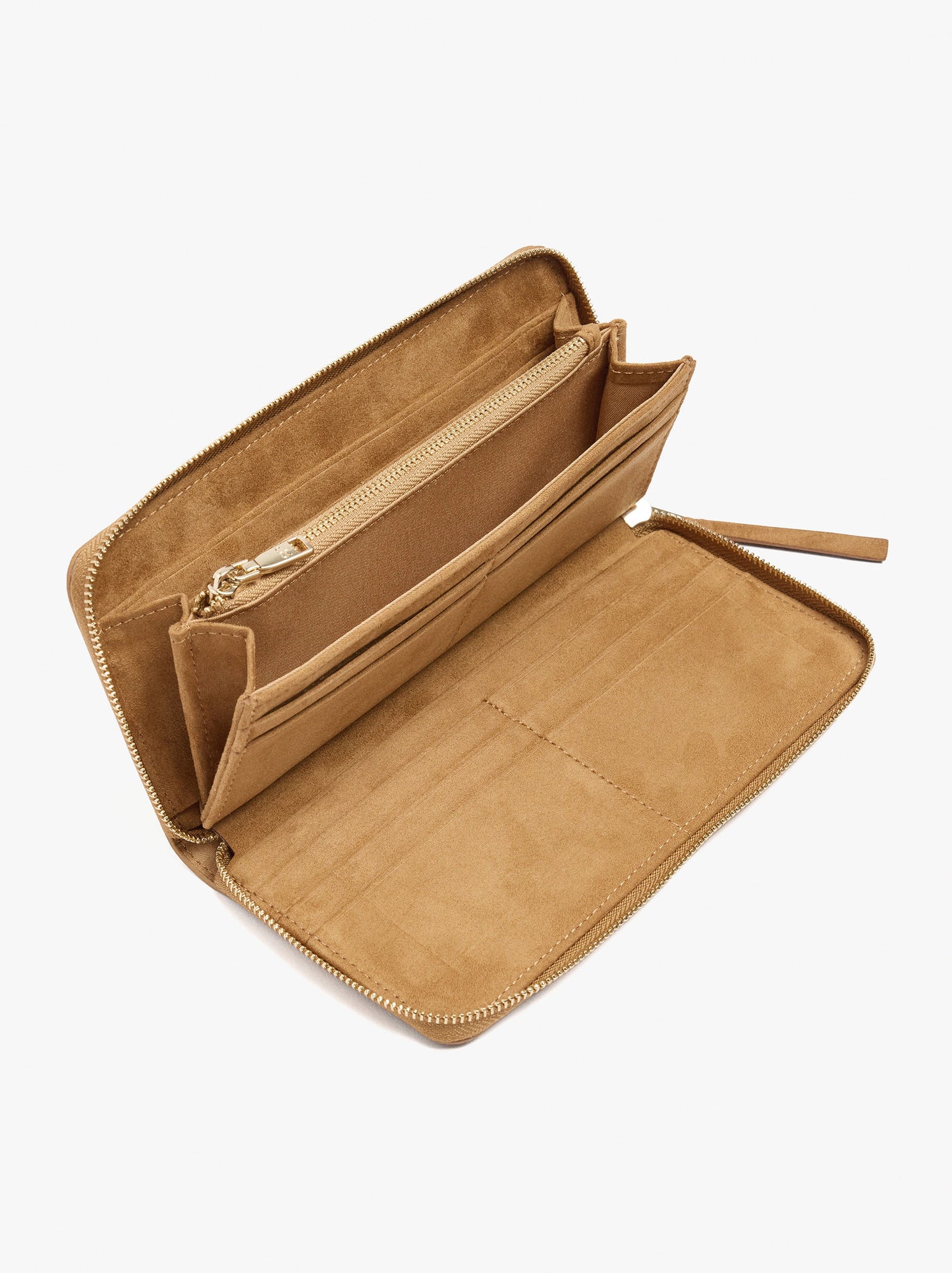 Leather-Effect Wallet And Zipper Closure