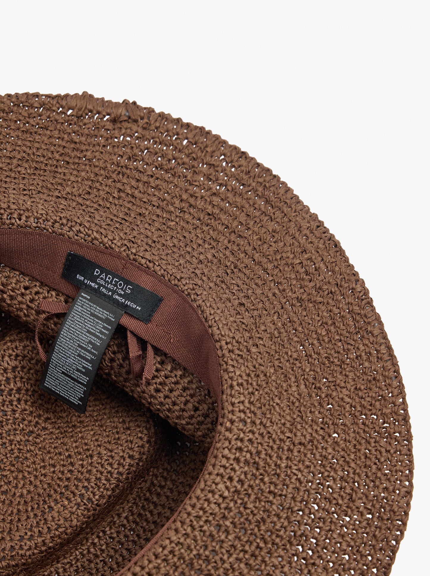 Paper Straw Hat With Beads And Tassels