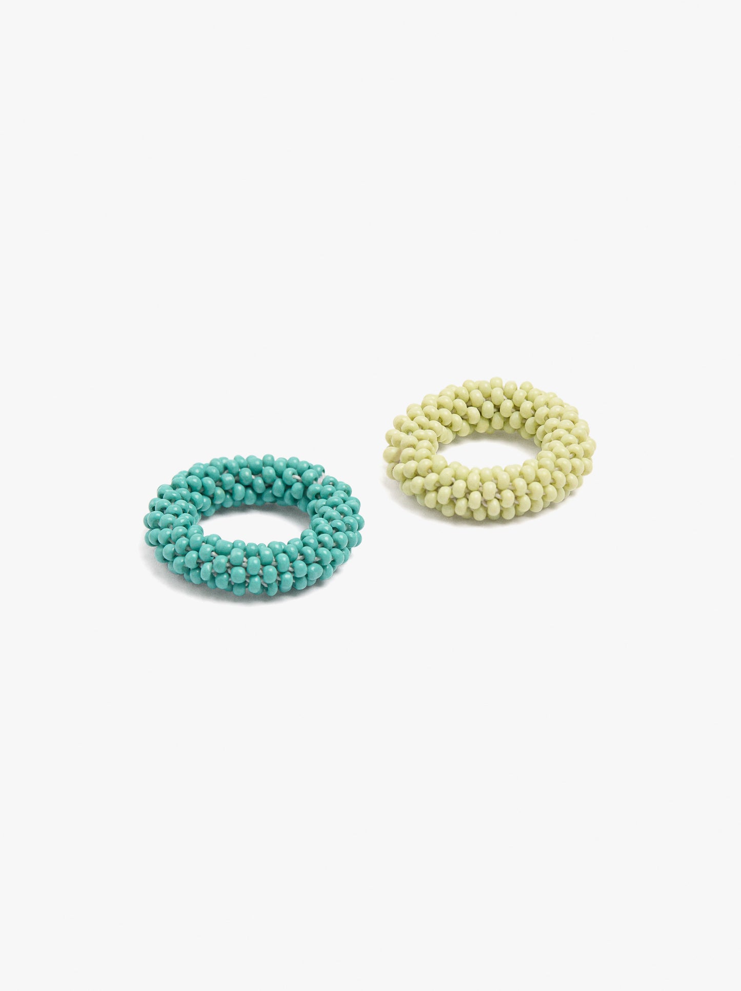 Set Of Glass Beads Rings