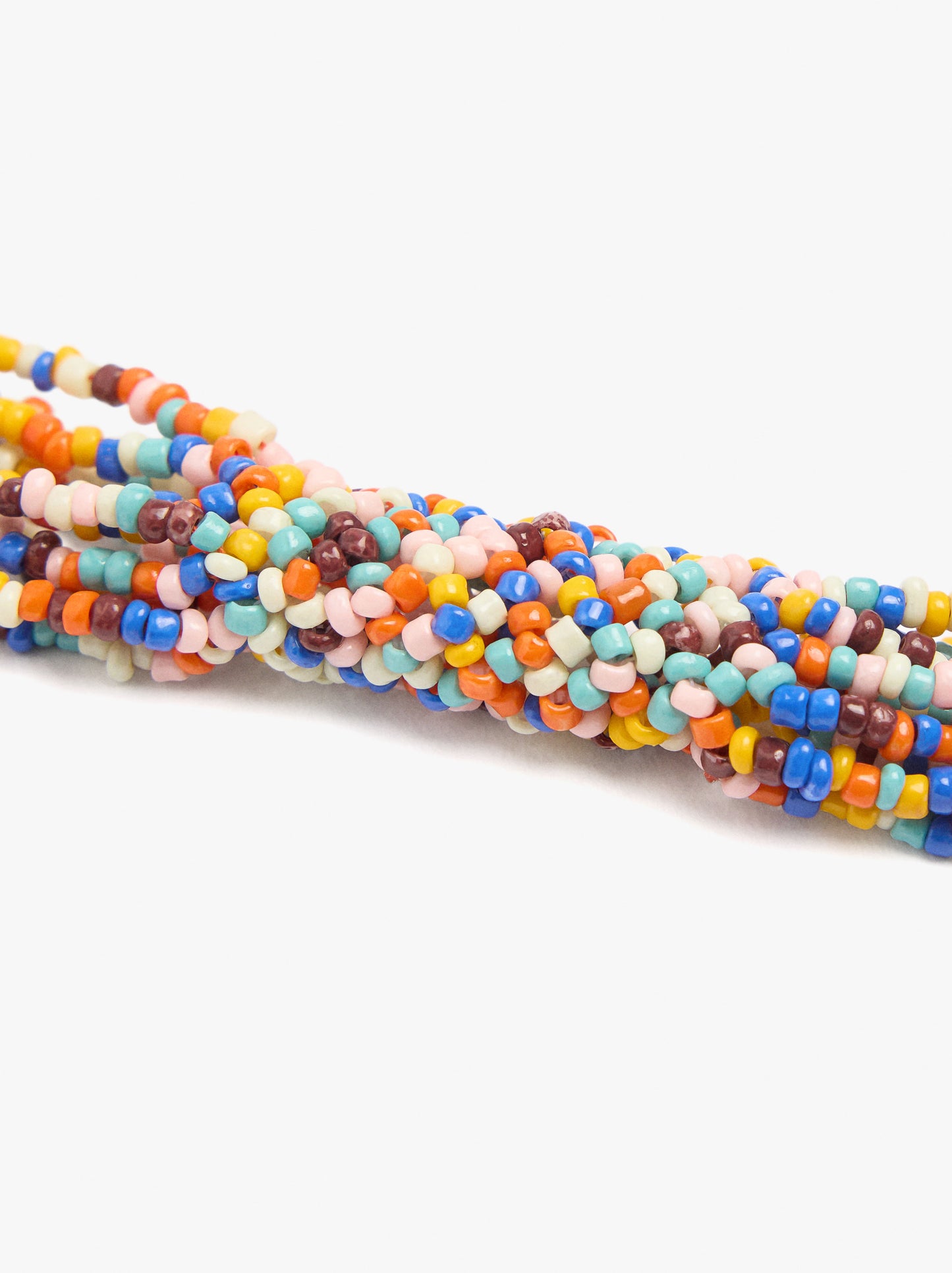 Multi-Collar Long Beads Multicolor