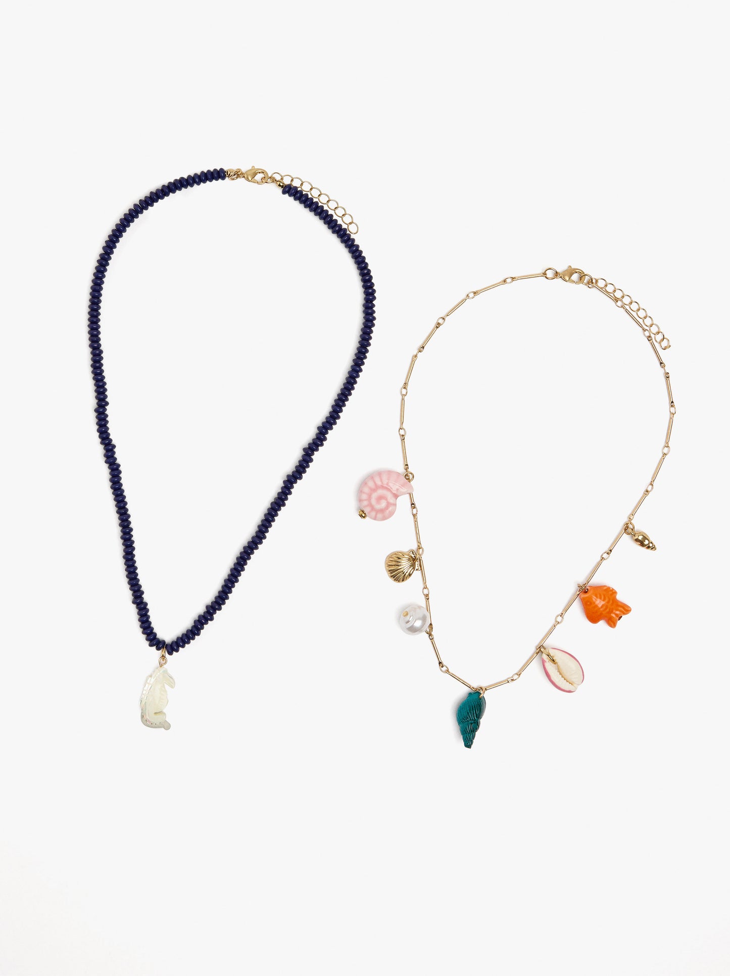 Set Of Necklaces With Sea-Inspired Motifs