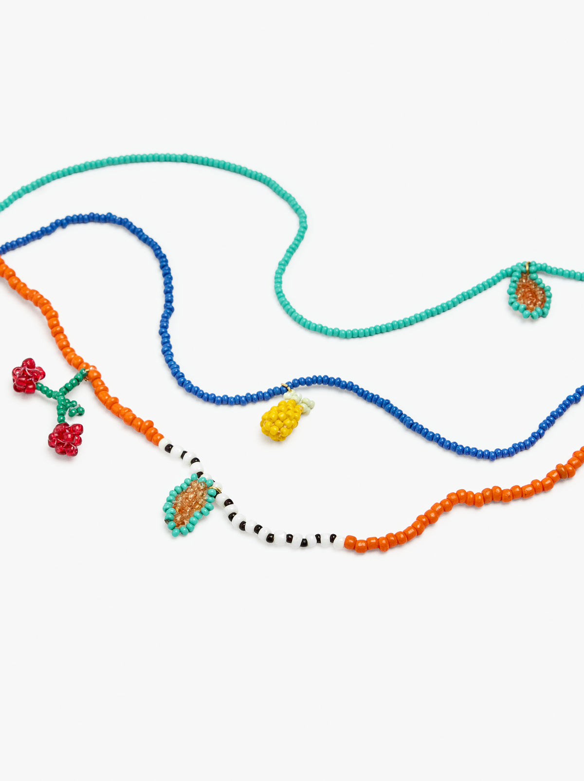 Multi-Bracelet With Multicolor Glass Beads