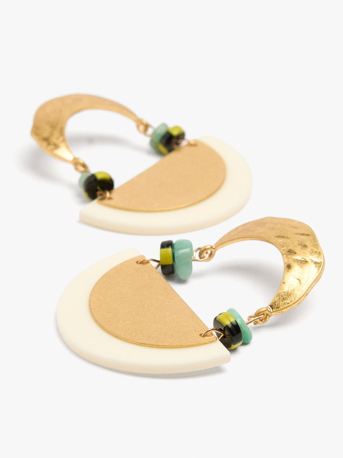 Long Earrings With Semicircles