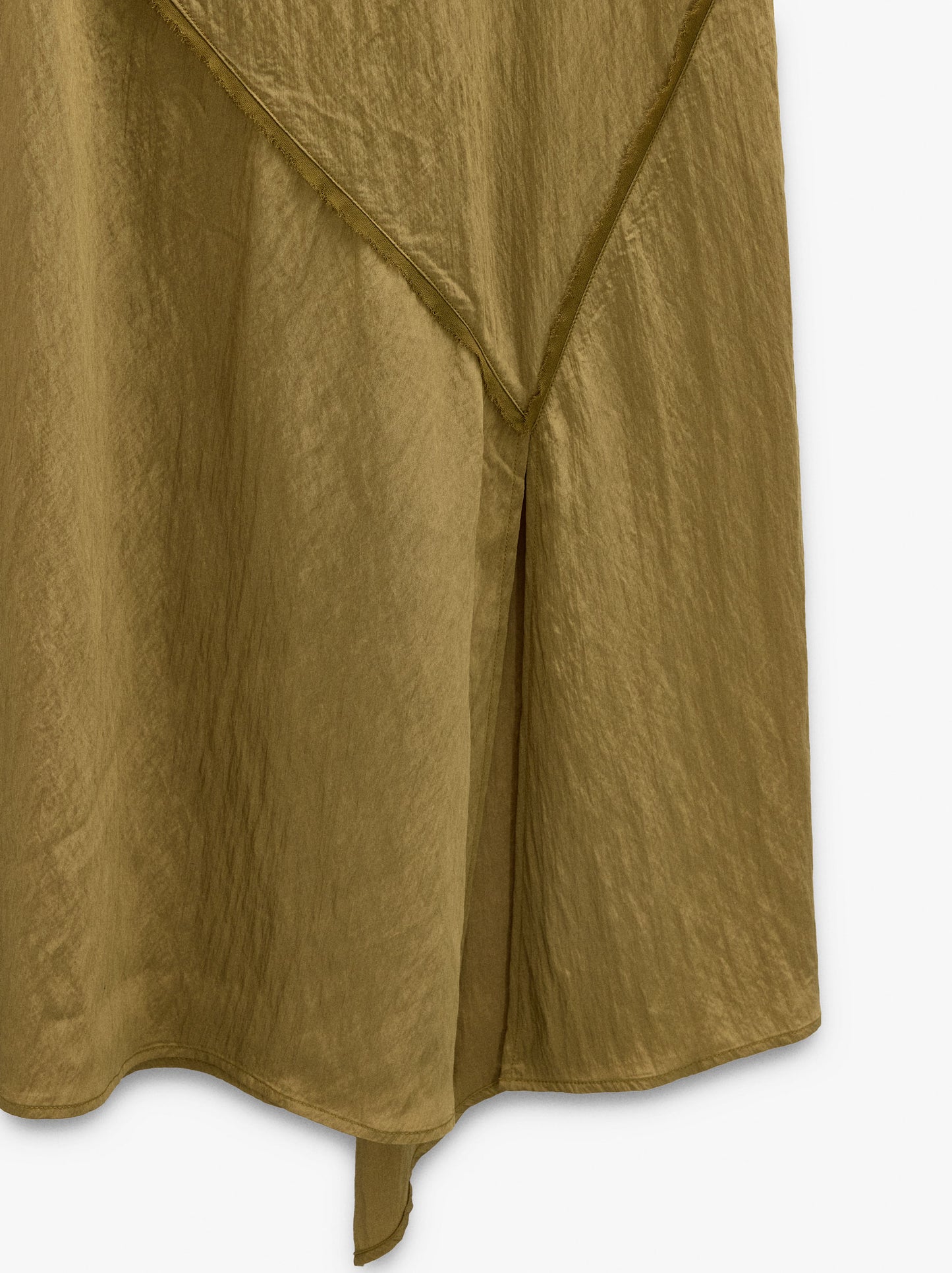 Asymmetric Dress With Crinkled Effect