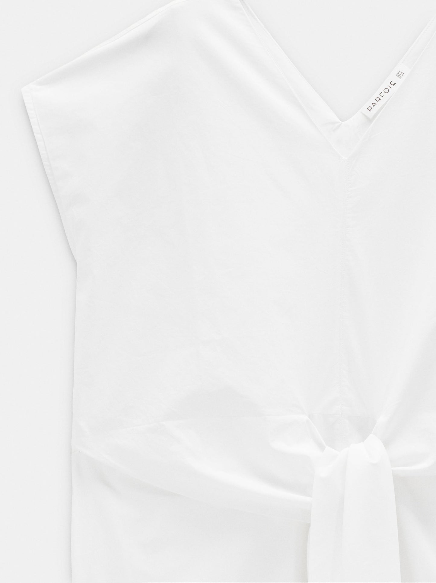 Midi Dress With Knot 100% Cotton