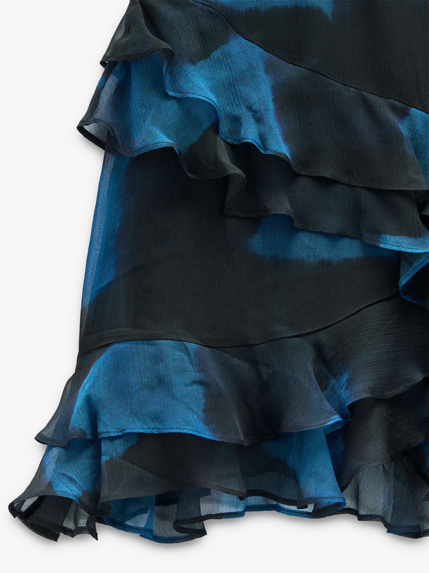 Skirt With Ruffles With Squares
