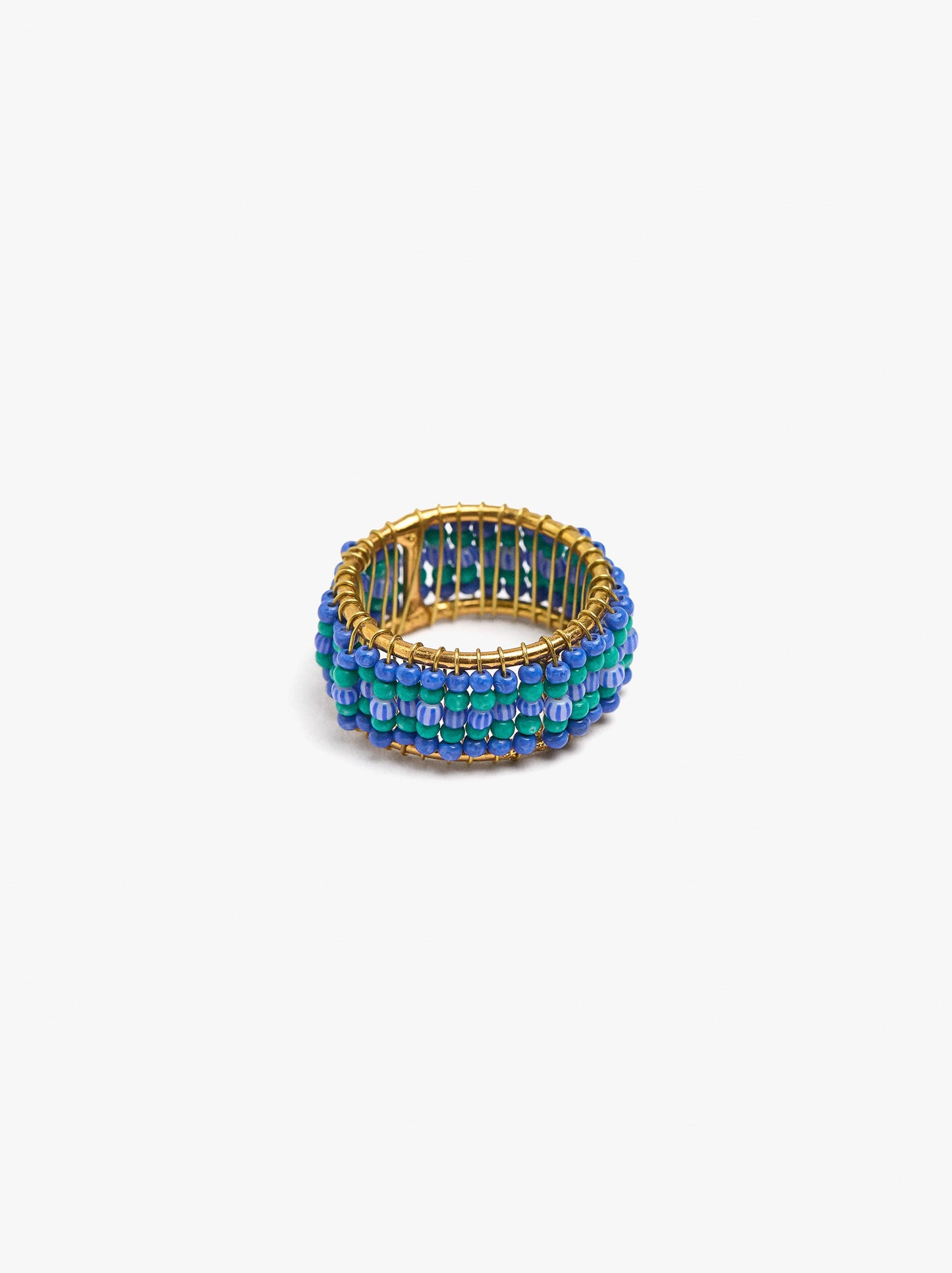 Wide Ring With Beads