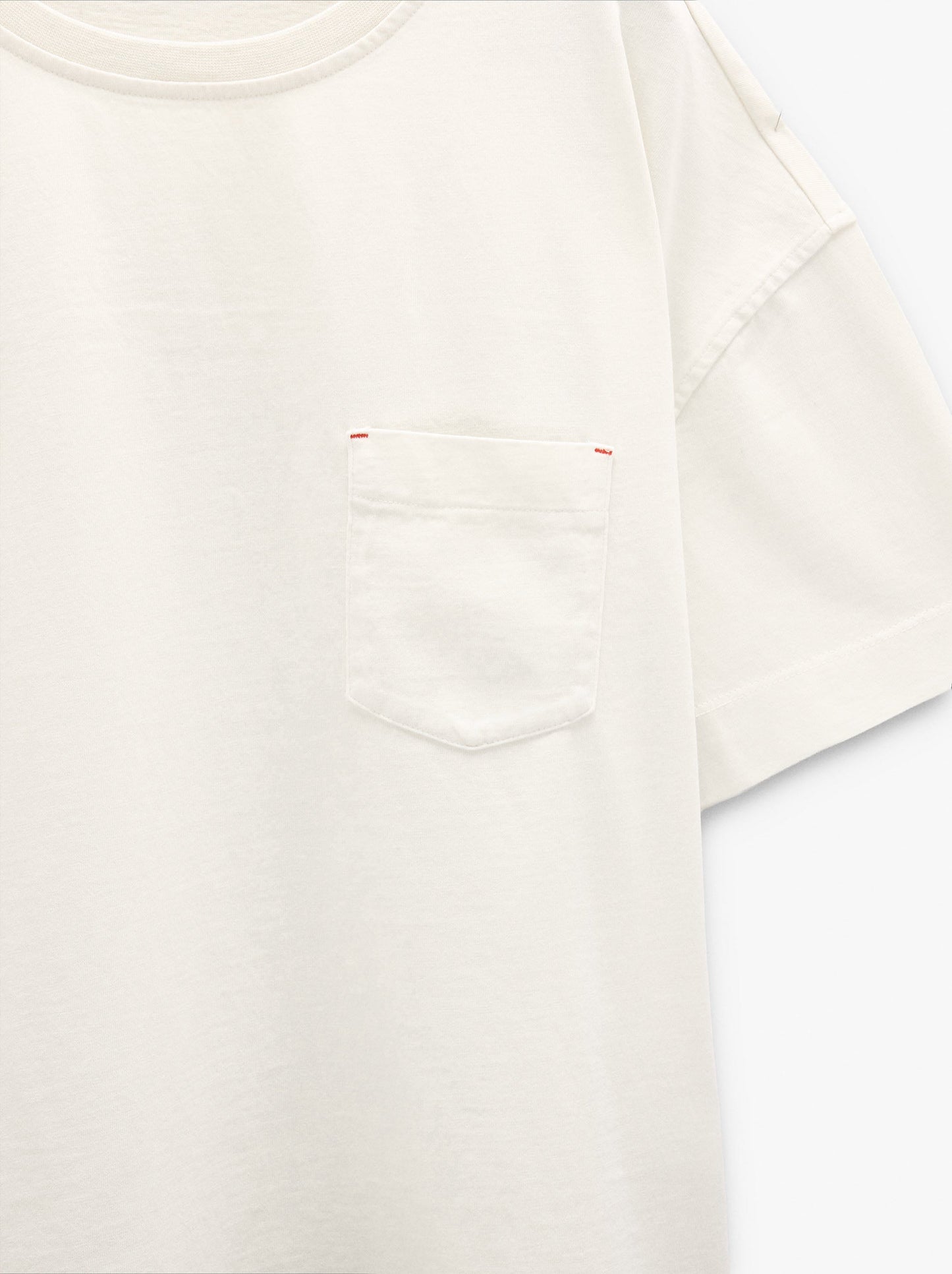 Plain Cotton T-Shirt With Pocket