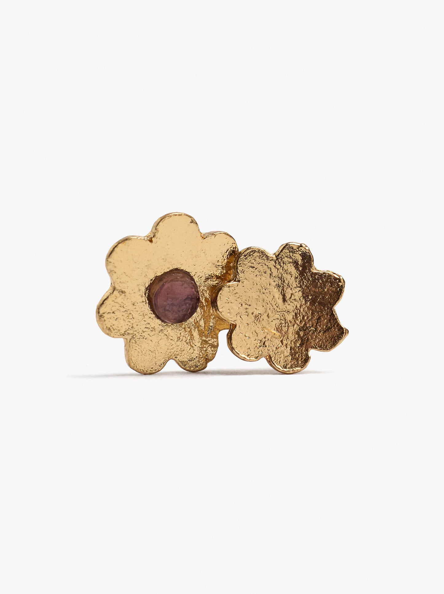 Flower Earrings With Stone