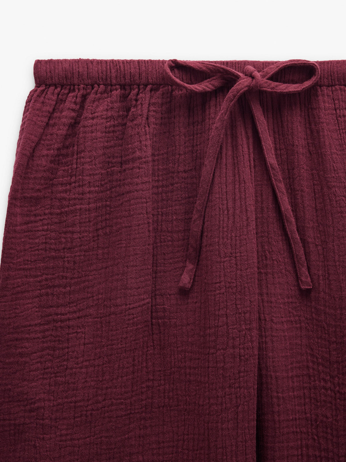 Trousers With Crinkled Effect 100% Cotton