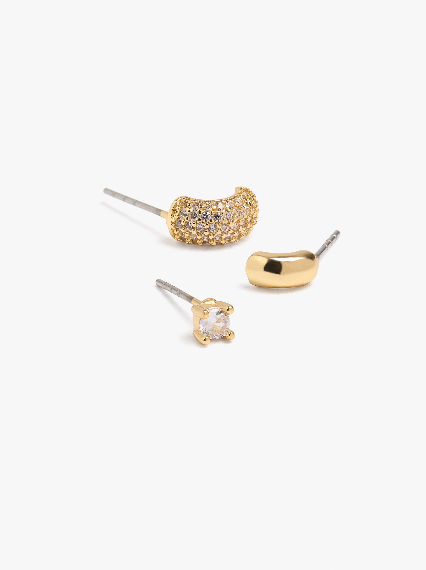 Set Of Earrings With Cubic Zirconia
