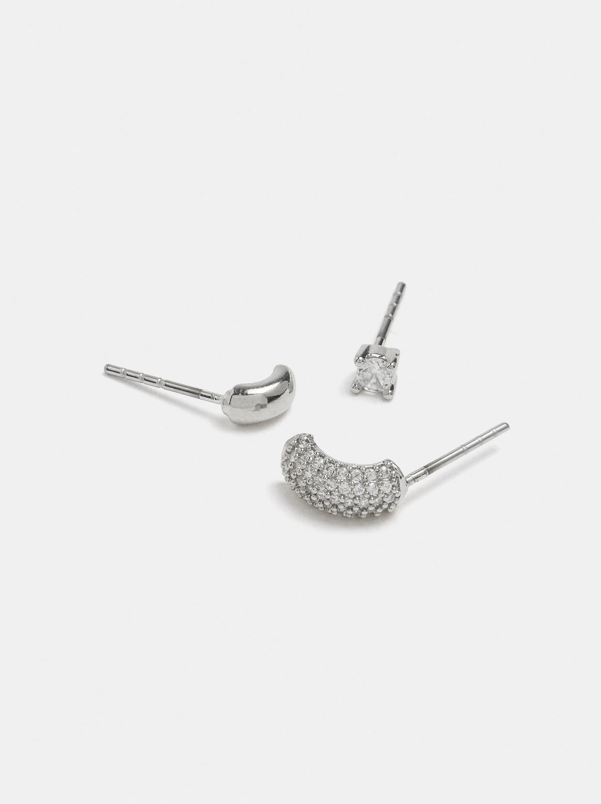 Set Of Silver Earrings