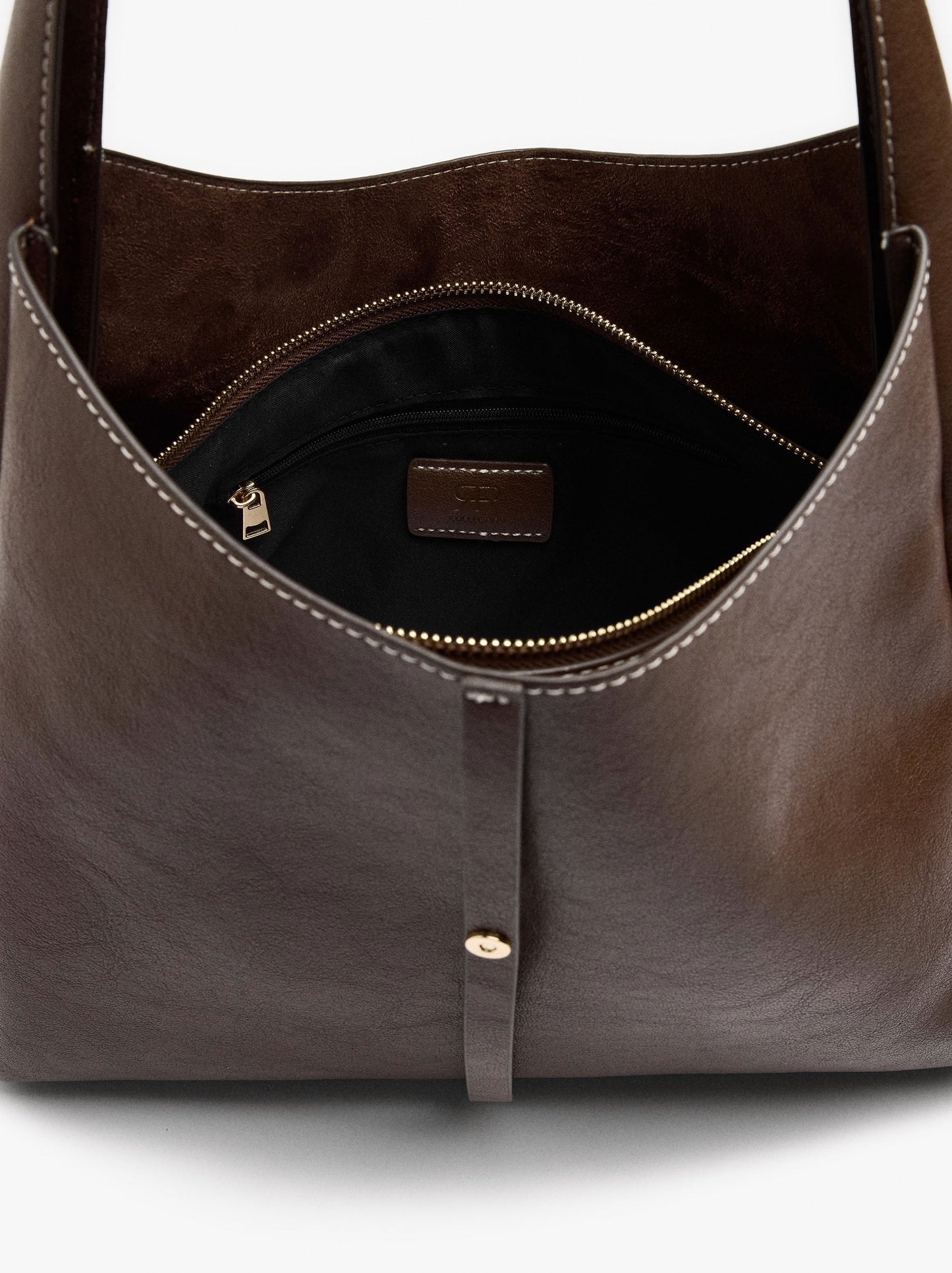 Shoulder Bag With Strap And Buckle