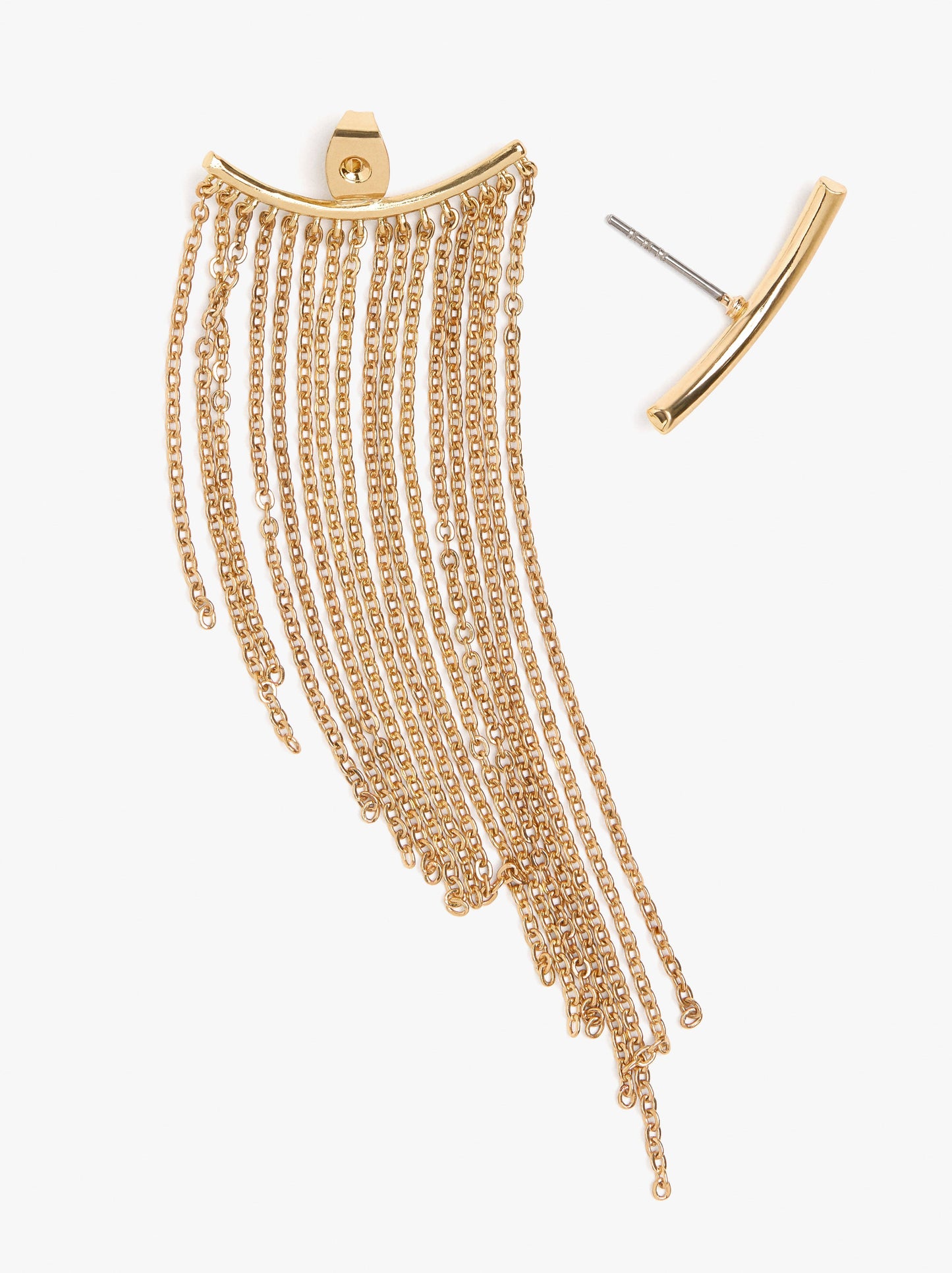 Earrings Ear Jacket With Cascade Effect