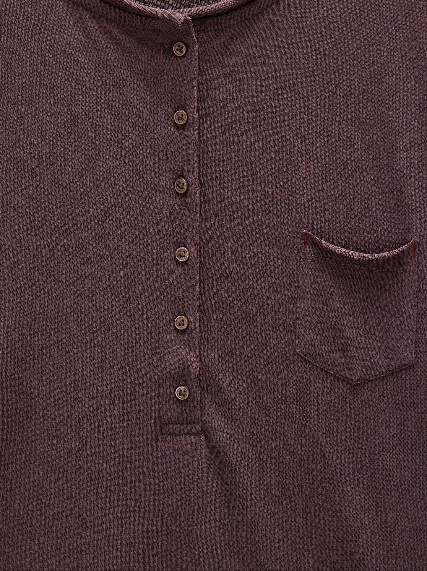 T-Shirt With Buttons And Pocket