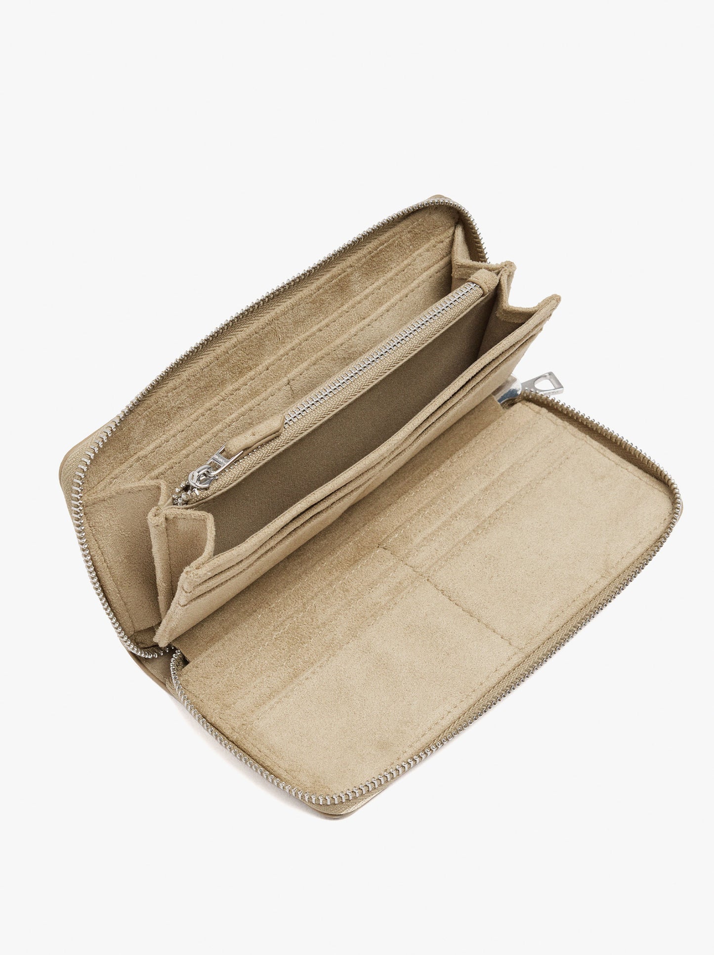 Leather Wallet With Zipper Closure
