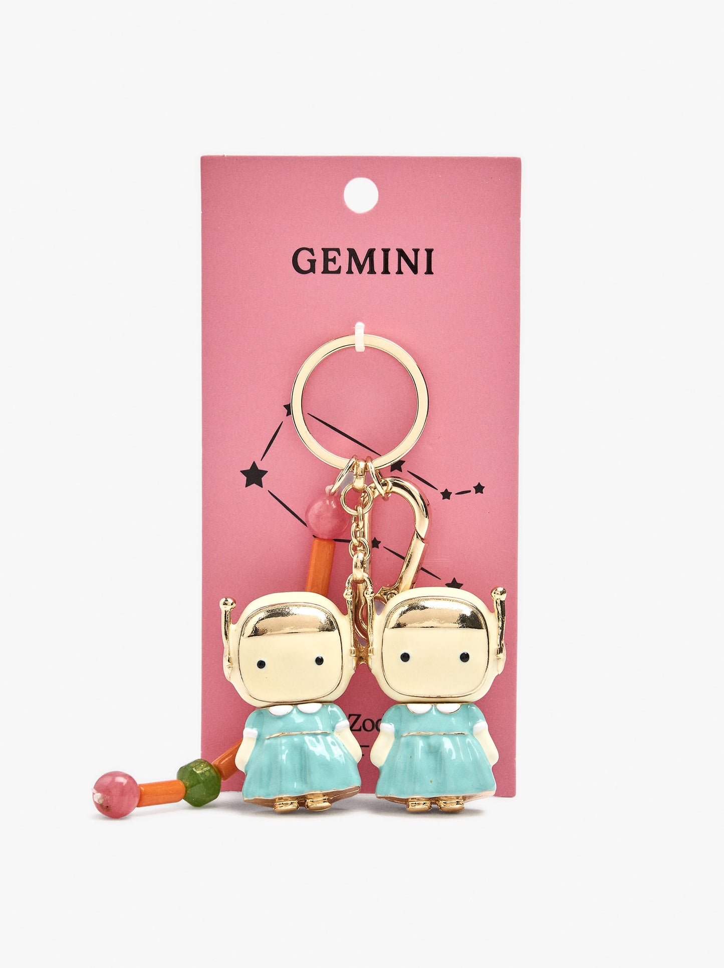 keychain Charm Gemini - Zodiac Collection
