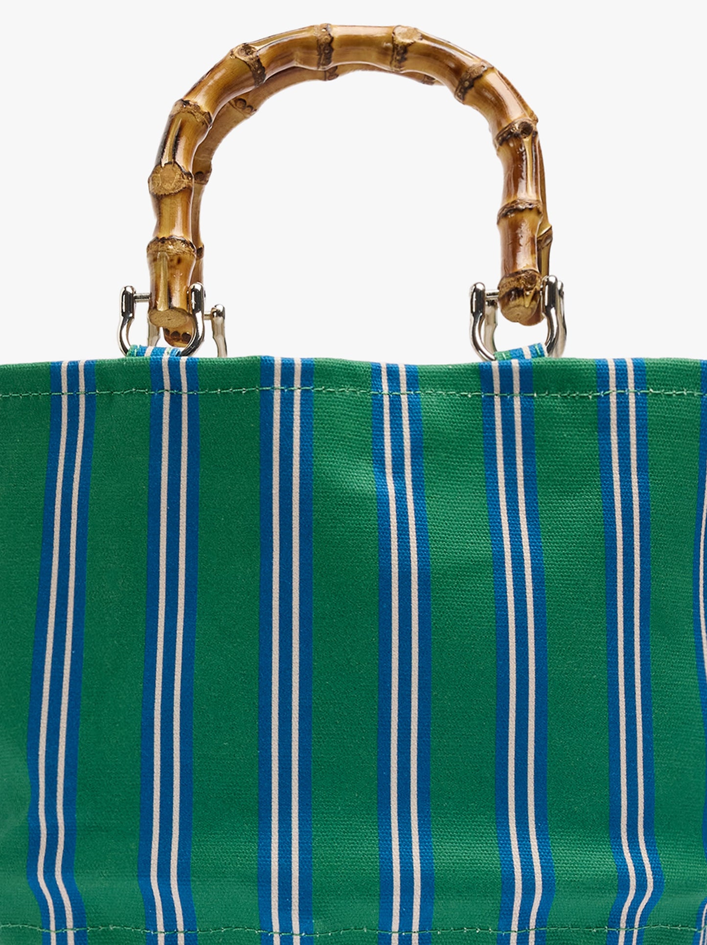 Tote Bag Canvas With Rattan Base M