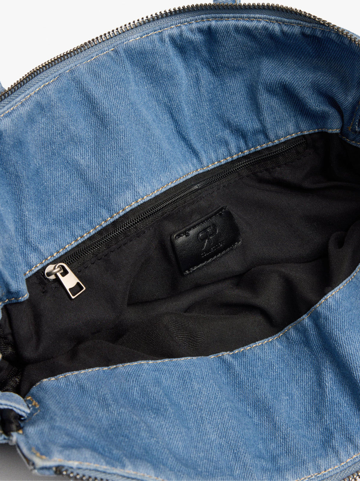 Tote Denim Bag With Crossbody Bag