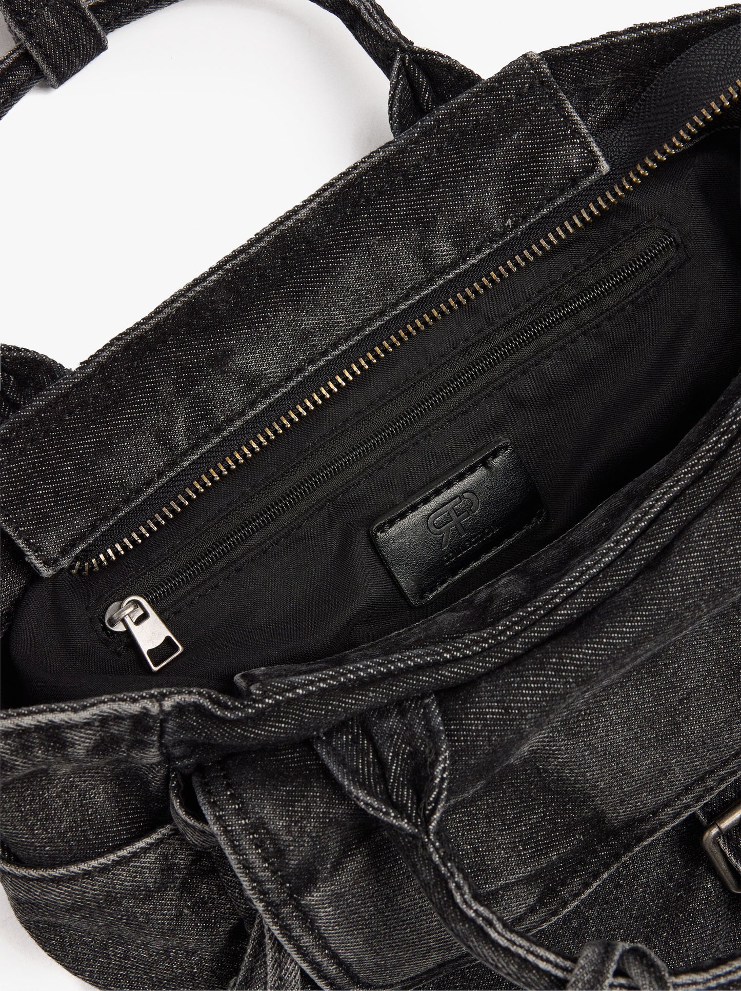 Tote Denim Bag With Crossbody Bag