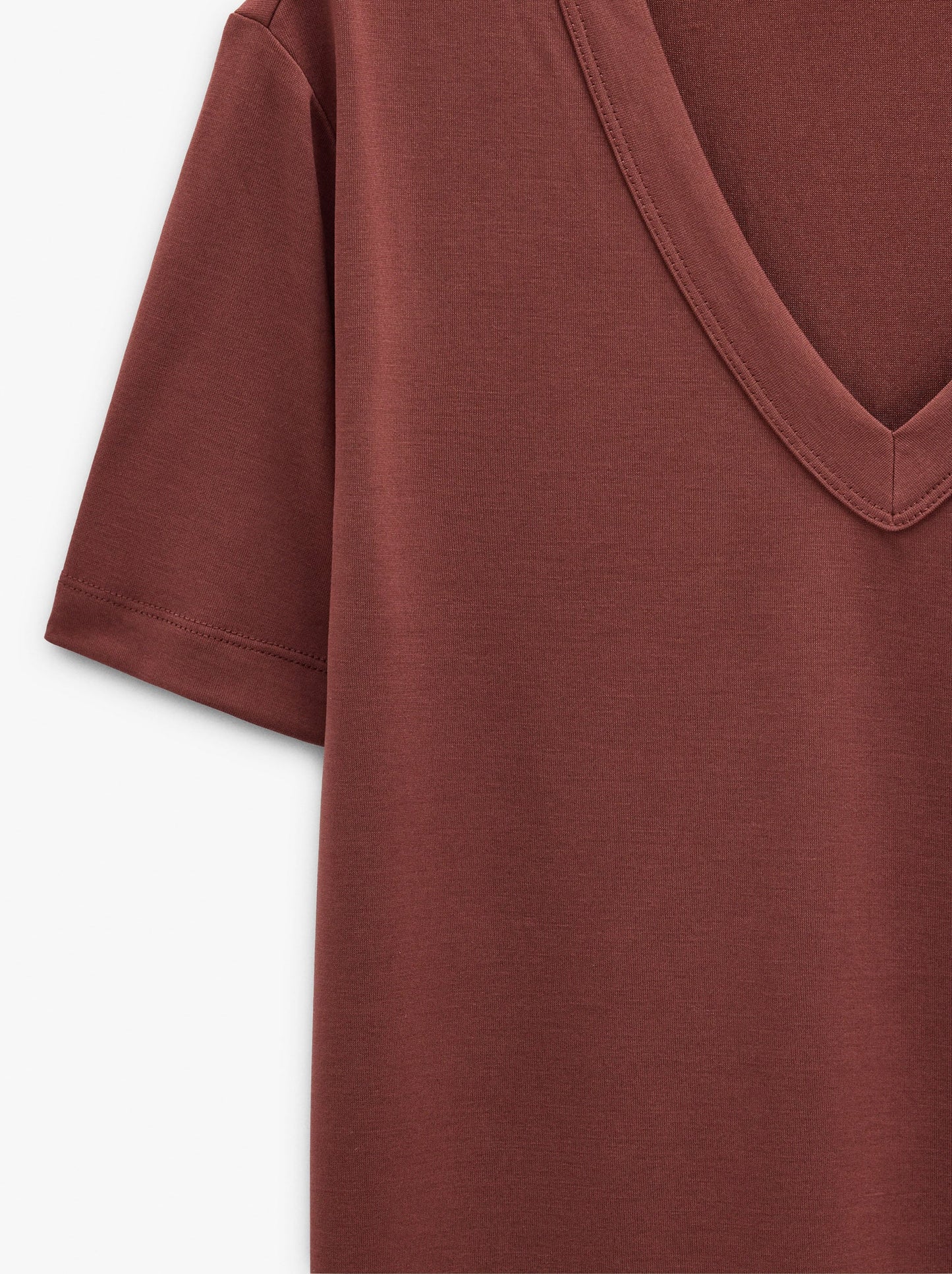 T-Shirt With V-Neck