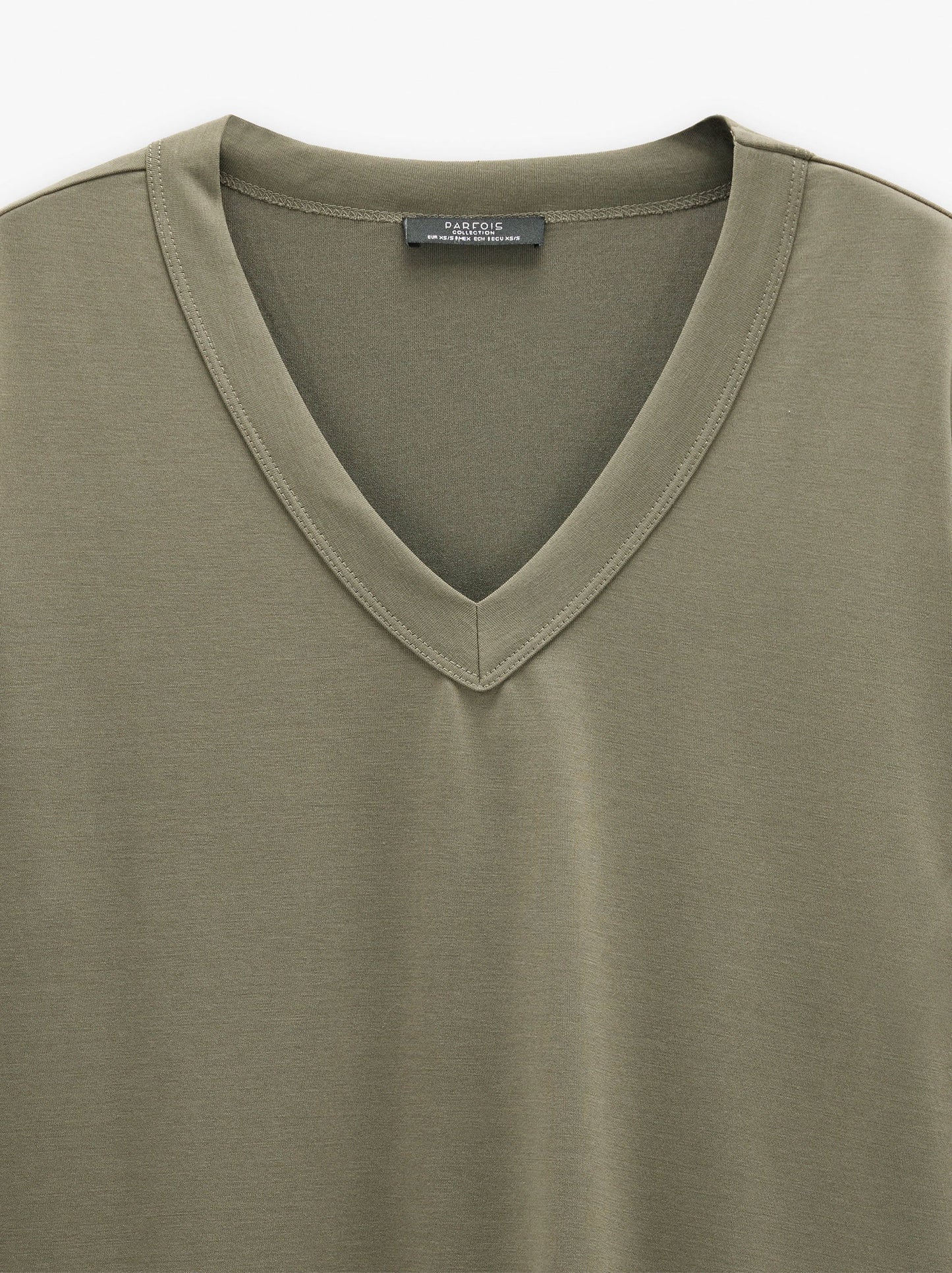 T-Shirt With V-Neck
