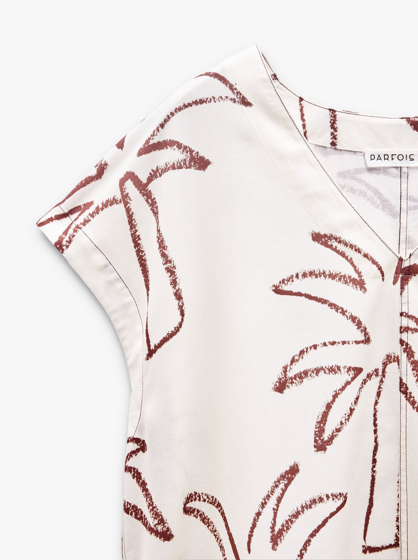 Printed Blouse With A Linen And Lyocell Blend